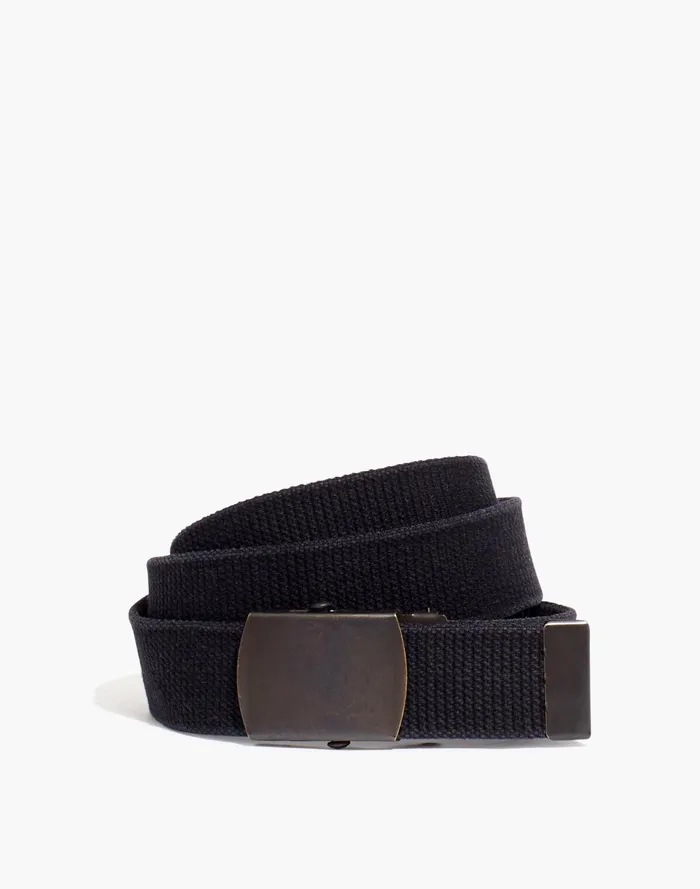 Men Webbing Belt Coal Madewell Belts
