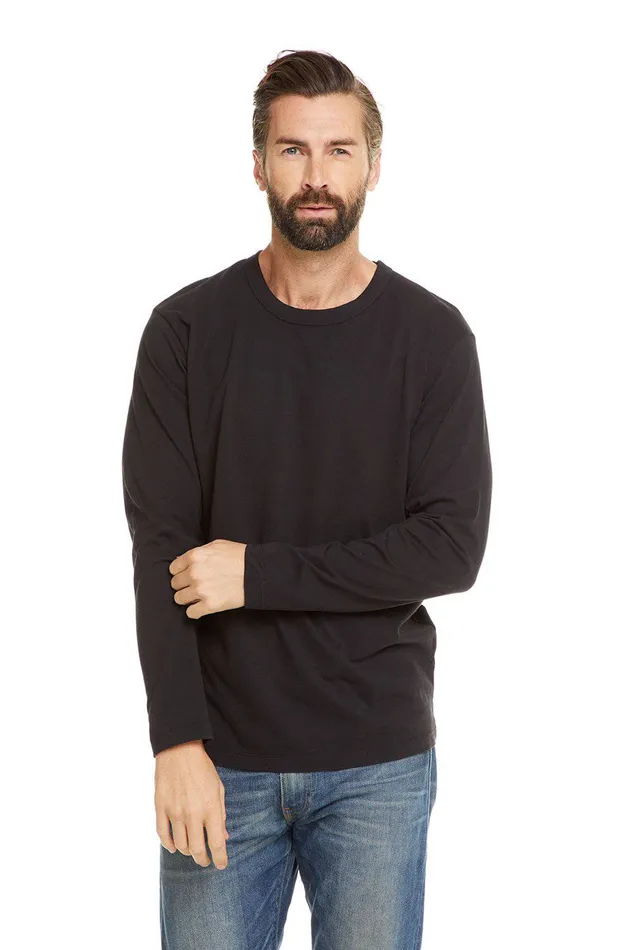 Mens Tops Chaser Brand COTTON JERSEY LS CREW