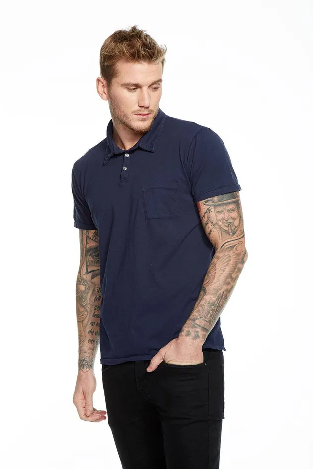 Mens Tops Chaser Brand COTTON POLO W POCKET