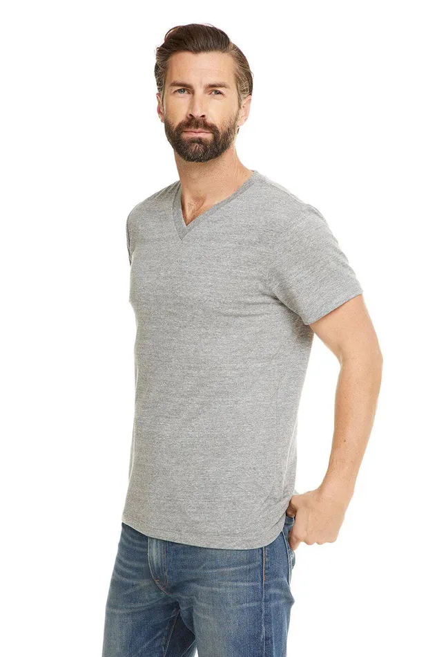 Mens Tops Chaser Brand TRIBLEND SS V NECK