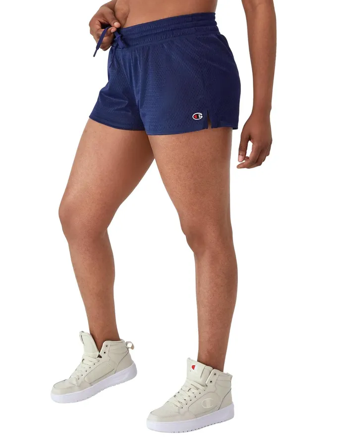 Mesh Shorts C Logo 25034 Athletic Navy Women Champion Shorts