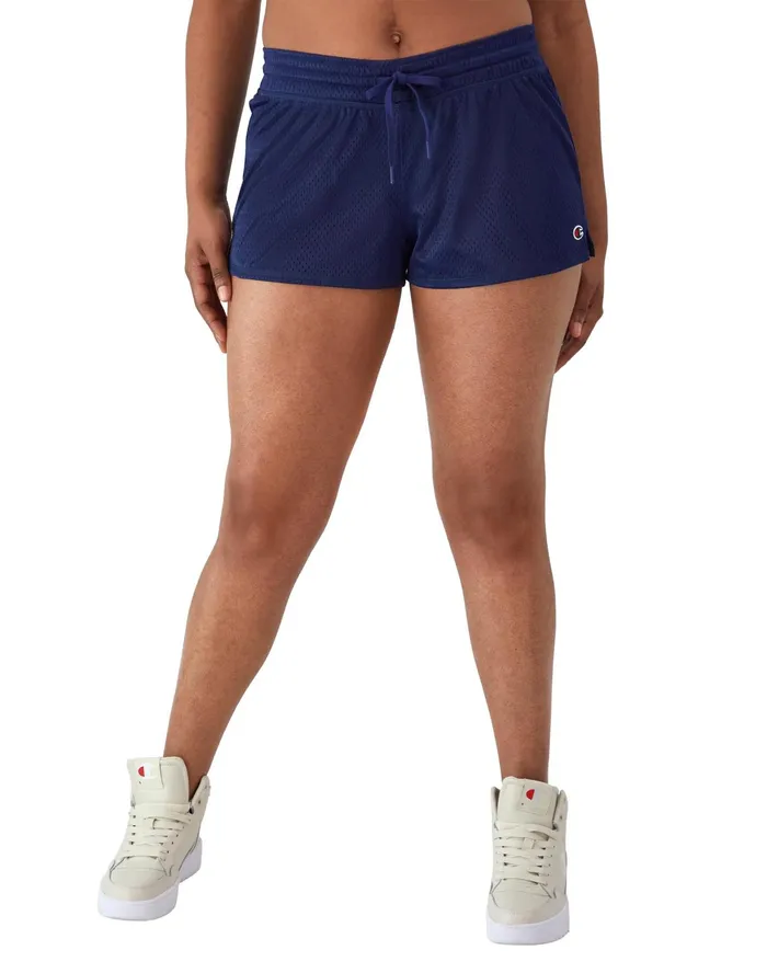 Mesh Shorts C Logo 25034 Athletic Navy Women Champion Shorts