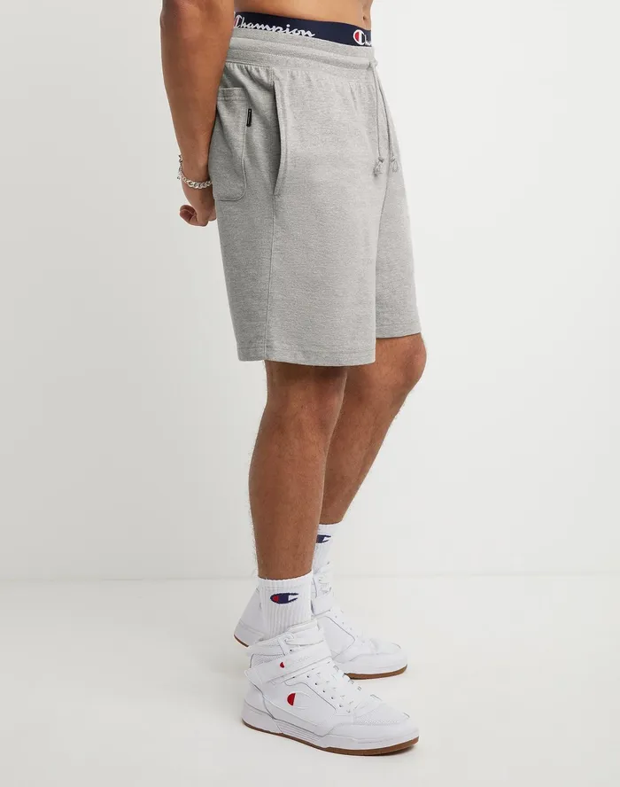 Middleweight Shorts Script Logo 9034 Oxford Grey Men Champion Shorts