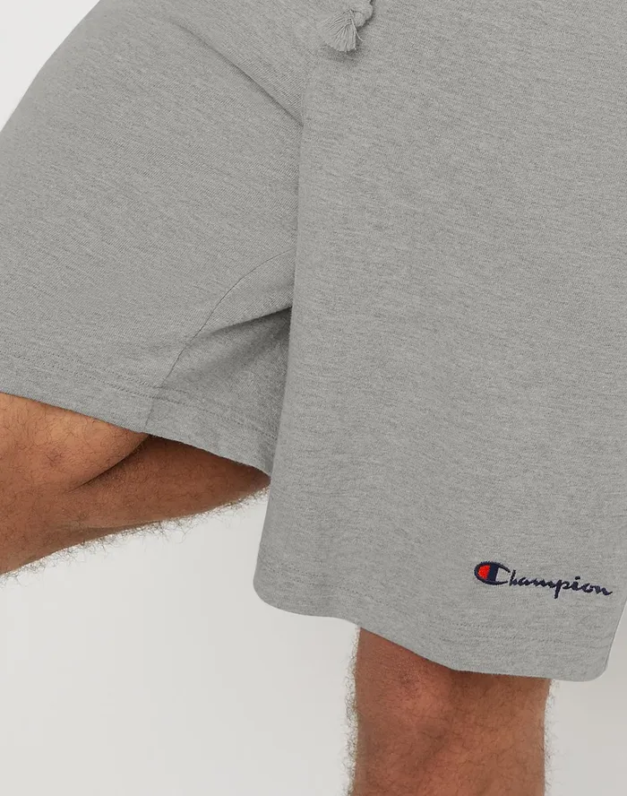 Middleweight Shorts Script Logo 9034 Oxford Grey Men Champion Shorts