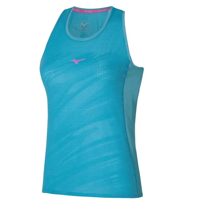 Mizuno Aero Tank Maui Blue Women Tops