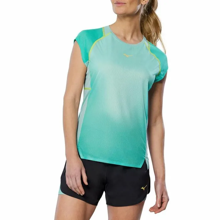 Mizuno Aero Tee Eggshell Blue Women Tops Mizuno Aero Tee Eggshell Blue Women Tops
