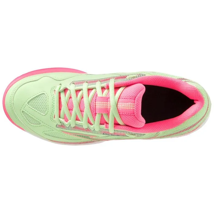 Mizuno BREAK SHOT 4 PADEL Patina Green Highvis Pink White Women Padel Mizuno BREAK SHOT 4 PADEL Patina Green Highvis Pink White Women Padel