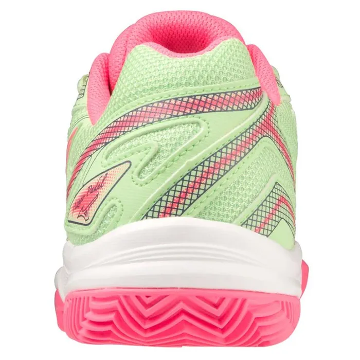 Mizuno BREAK SHOT 4 PADEL Patina Green Highvis Pink White Women Padel Mizuno BREAK SHOT 4 PADEL Patina Green Highvis Pink White Women Padel
