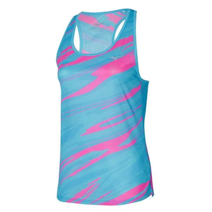 Mizuno DryAeroFlow Graphic Tank Antigua Sand Women Tops
