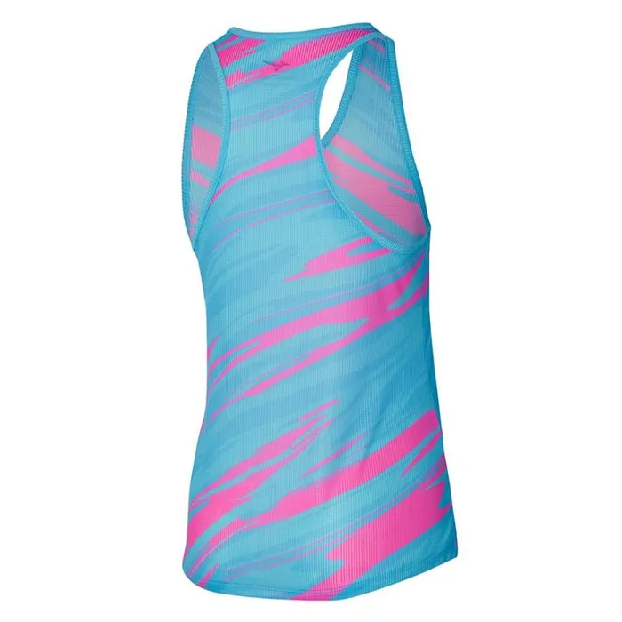 Mizuno DryAeroFlow Graphic Tank Antigua Sand Women Tops Mizuno DryAeroFlow Graphic Tank Antigua Sand Women Tops