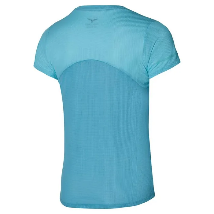 Mizuno DryAeroFlow Tee Maui Blue Women Tops Mizuno DryAeroFlow Tee Maui Blue Women Tops