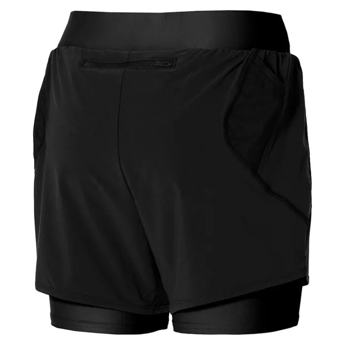 Mizuno ER 45 2in1 Short Black Women Shorts Mizuno ER 45 2in1 Short Black Women Shorts