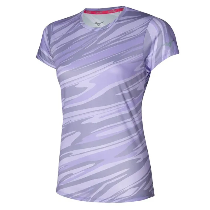 Mizuno Impulse Core Graphic Tee Pastel Lilac Women Tops