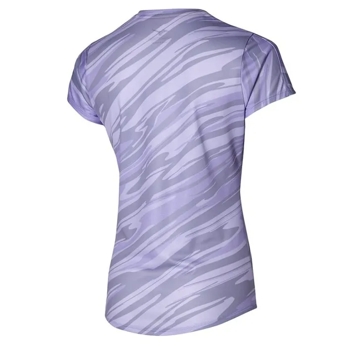 Mizuno Impulse Core Graphic Tee Pastel Lilac Women Tops Mizuno Impulse Core Graphic Tee Pastel Lilac Women Tops