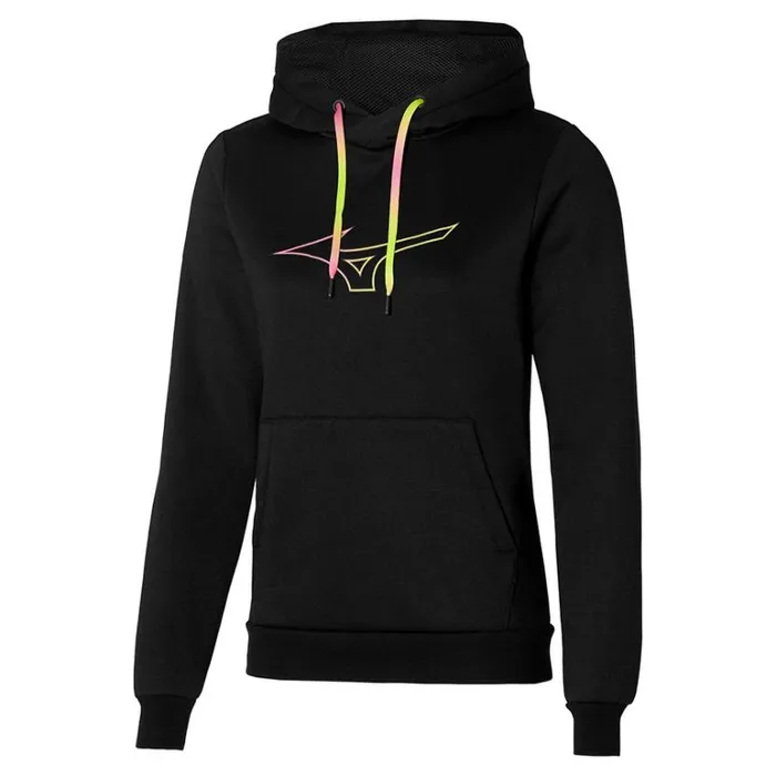 Mizuno Release Hoodie Black Women Tops