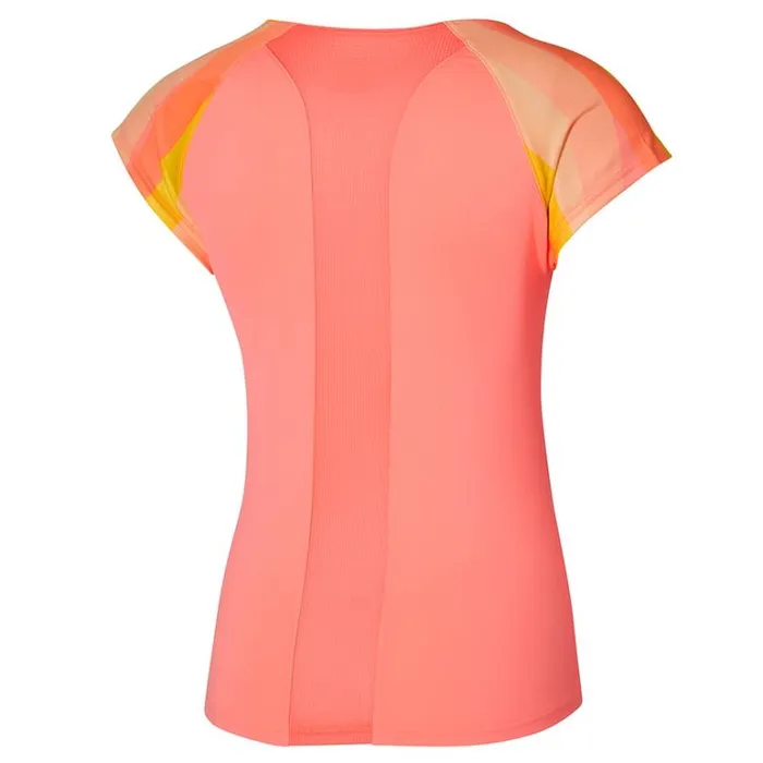 Mizuno Release Printed Tee Candy Coral Women Tops Mizuno Release Printed Tee Candy Coral Women Tops