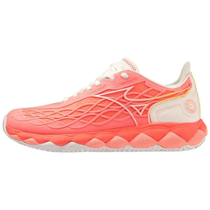 Mizuno WAVE ENFORCE TOUR CC Cndycrlsnwwhtneonflame Women Tennis