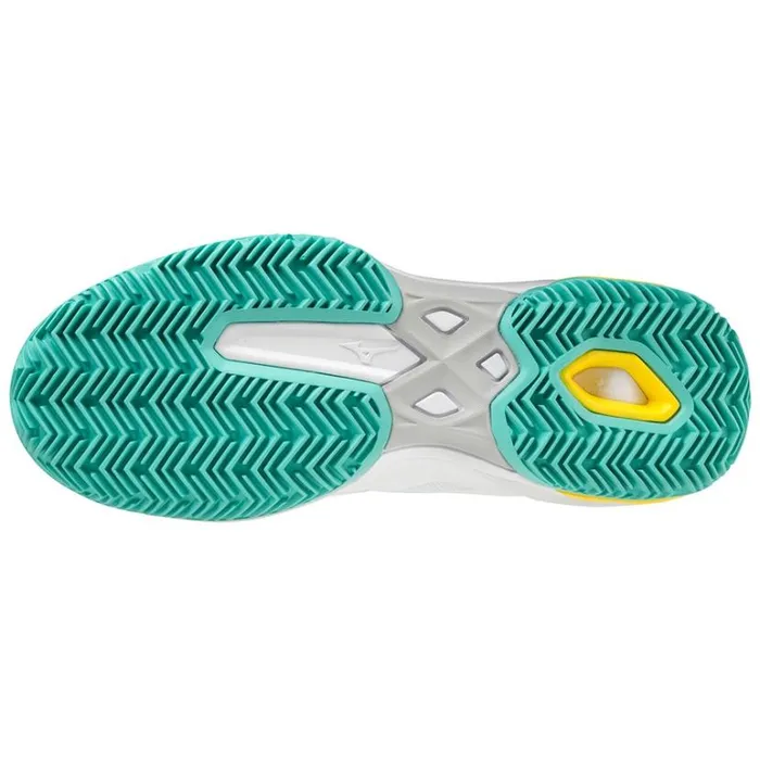 Mizuno Wave Exceed Light CC Whiteturquoisehighvis Women Tennis Mizuno Wave Exceed Light CC Whiteturquoisehighvis Women Tennis