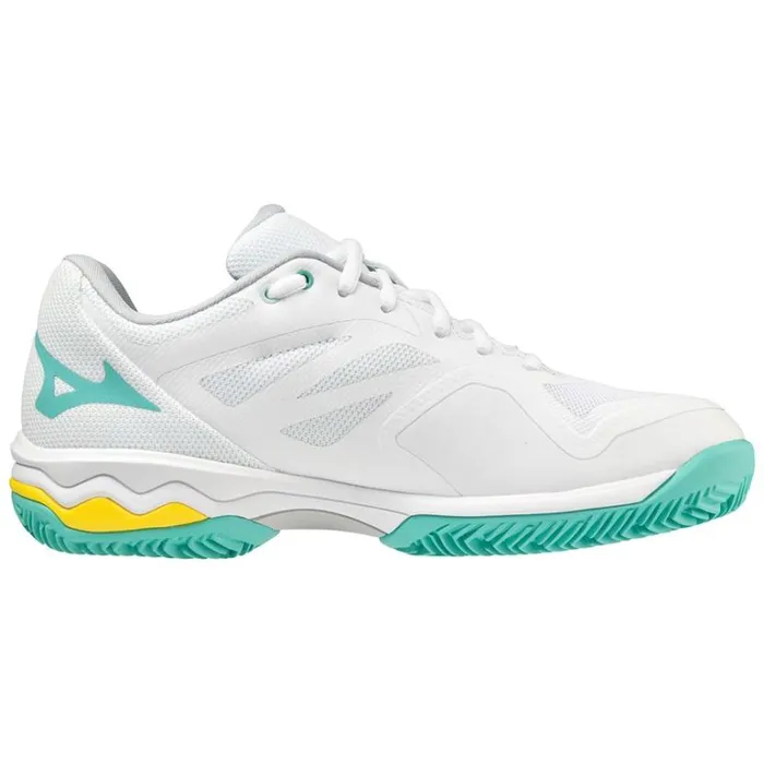 Mizuno Wave Exceed Light CC Whiteturquoisehighvis Women Tennis Mizuno Wave Exceed Light CC Whiteturquoisehighvis Women Tennis