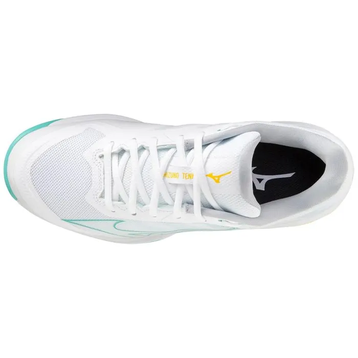 Mizuno Wave Exceed Light CC Whiteturquoisehighvis Women Tennis Mizuno Wave Exceed Light CC Whiteturquoisehighvis Women Tennis