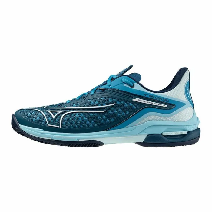Mizuno WAVE EXCEED TOUR 6 CC Moroccan Bluewhiteblue Topaz Women Tennis