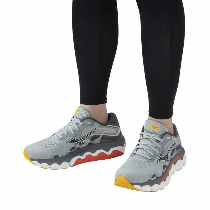 Mizuno WAVE HORIZON 7 Gray Mistwhitehot Coral Women Running Mizuno WAVE HORIZON 7 Gray Mistwhitehot Coral Women Running