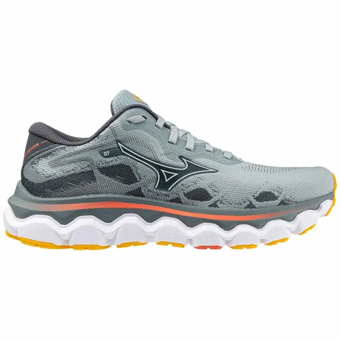 Mizuno WAVE HORIZON 7 Gray Mistwhitehot Coral Women Running Mizuno WAVE HORIZON 7 Gray Mistwhitehot Coral Women Running