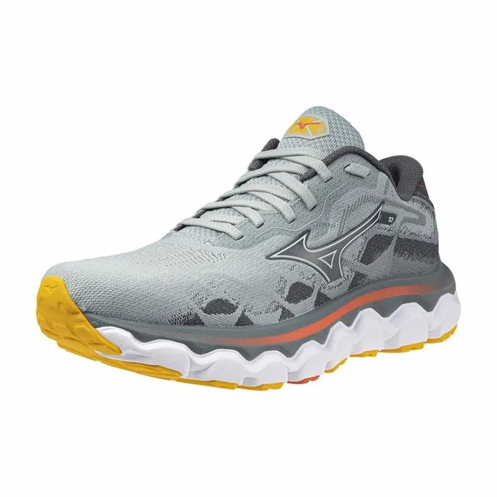 Mizuno WAVE HORIZON 7 Gray Mistwhitehot Coral Women Running Mizuno WAVE HORIZON 7 Gray Mistwhitehot Coral Women Running