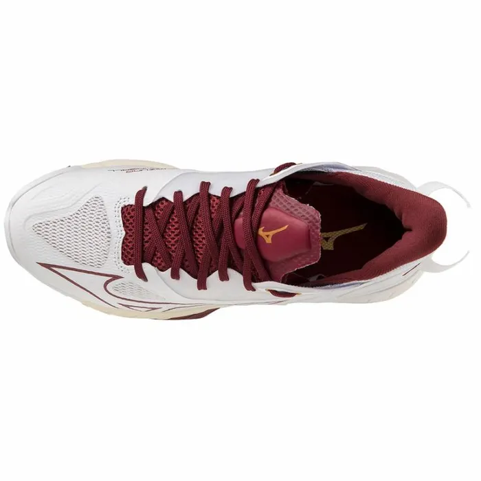 Mizuno WAVE MIRAGE 5 Whtecabernetmp Gold Women Handball Mizuno WAVE MIRAGE 5 Whtecabernetmp Gold Women Handball