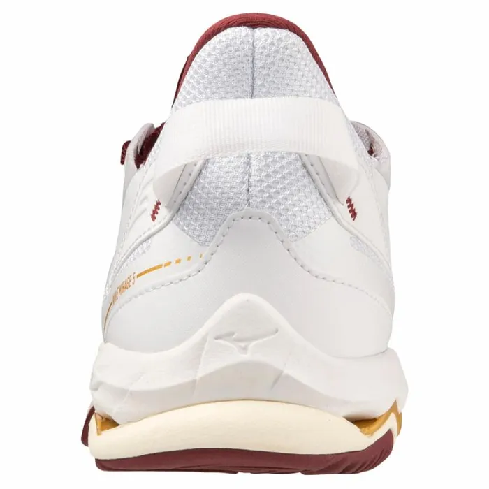 Mizuno WAVE MIRAGE 5 Whtecabernetmp Gold Women Handball Mizuno WAVE MIRAGE 5 Whtecabernetmp Gold Women Handball