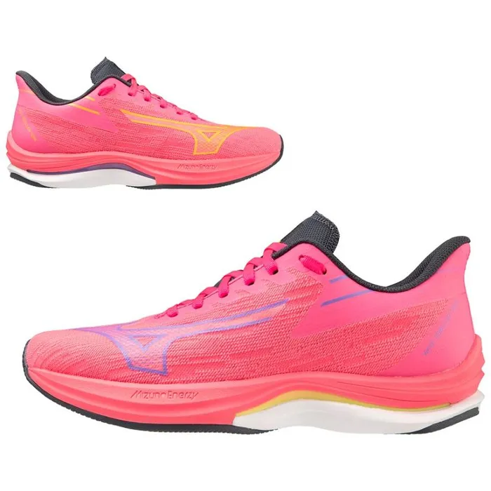 Mizuno WAVE REBELLION SONIC Hvispinkppunchoblue Women Running Mizuno WAVE REBELLION SONIC Hvispinkppunchoblue Women Running
