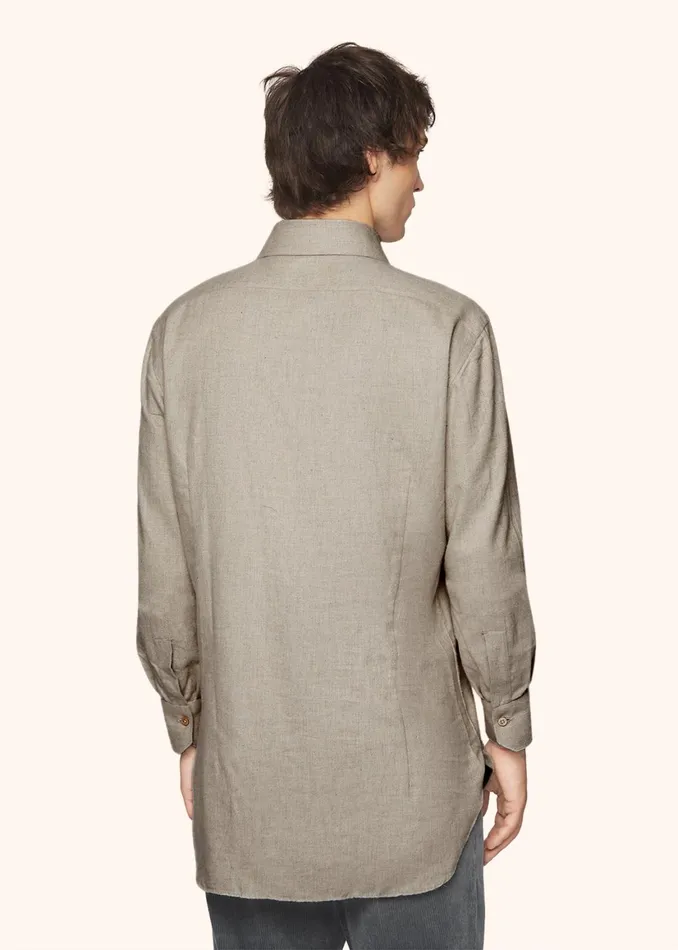MONOCHROME FLANNEL SHIRT Men Kiton Shirts MONOCHROME FLANNEL SHIRT Men Kiton Shirts