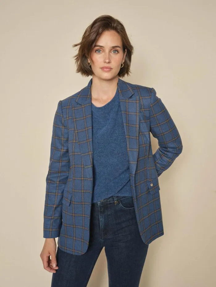 MOS MOSH Blazers Women MMMary Mora Blazer Set Sail MOS MOSH Blazers Women MMMary Mora Blazer Set Sail