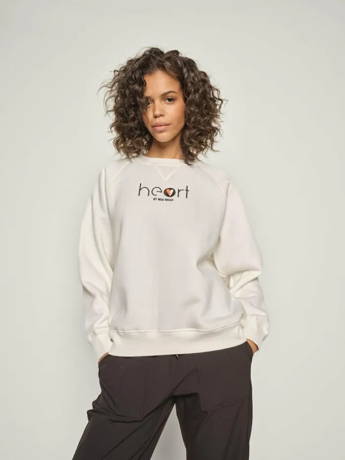 MOS MOSH HEART Sport Women MMSedna Sweat Ecru