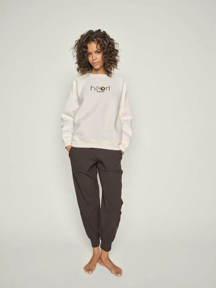MOS MOSH HEART Sport Women MMSedna Sweat Ecru MOS MOSH HEART Sport Women MMSedna Sweat Ecru