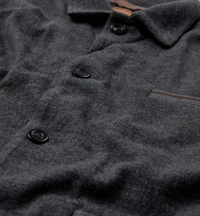 MOS MOSH Jackets Men MMGJenson Knit Jacket Charcoal Melange