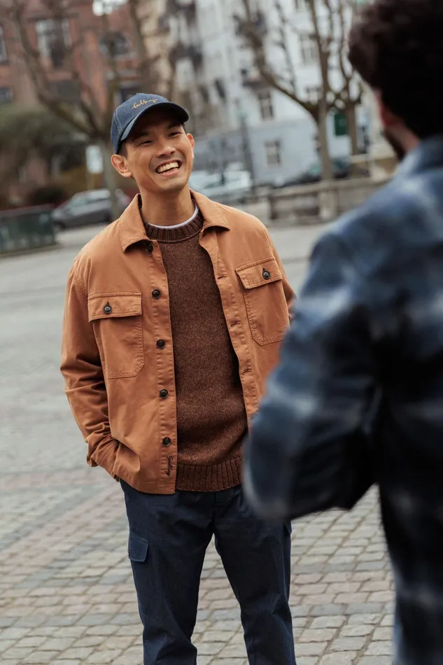 MOS MOSH Overshirts Men MMGMatteo Overshirt Burn Camel