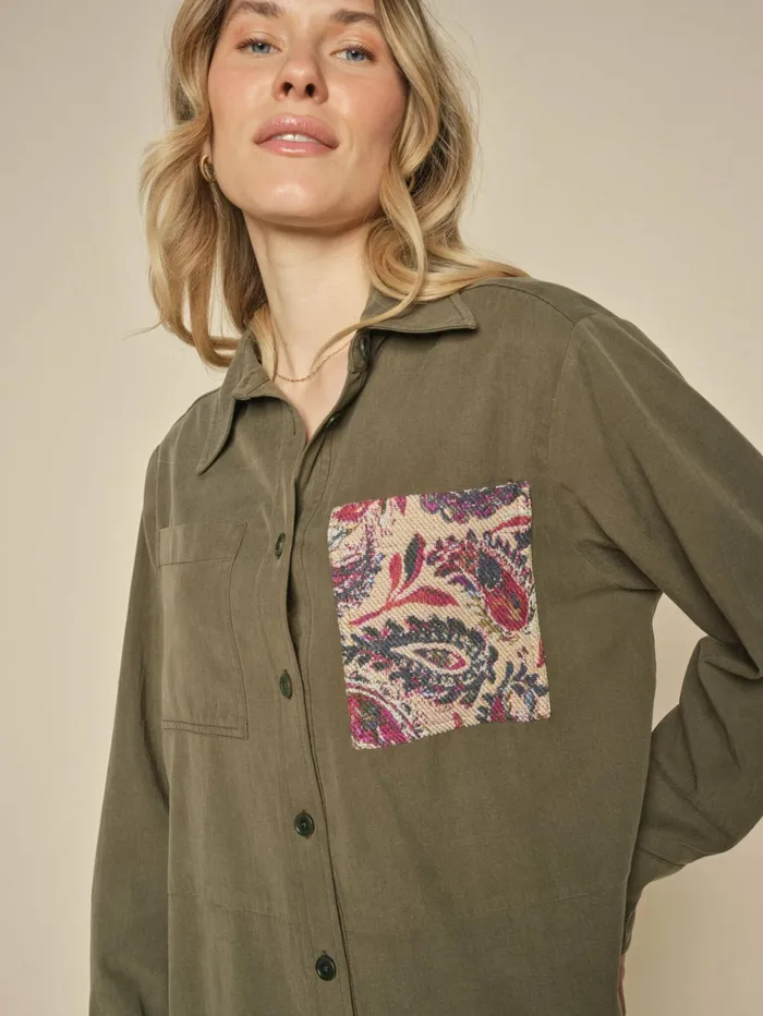 MOS MOSH Shirts Women MMLucini Yari Shirt Forest Night