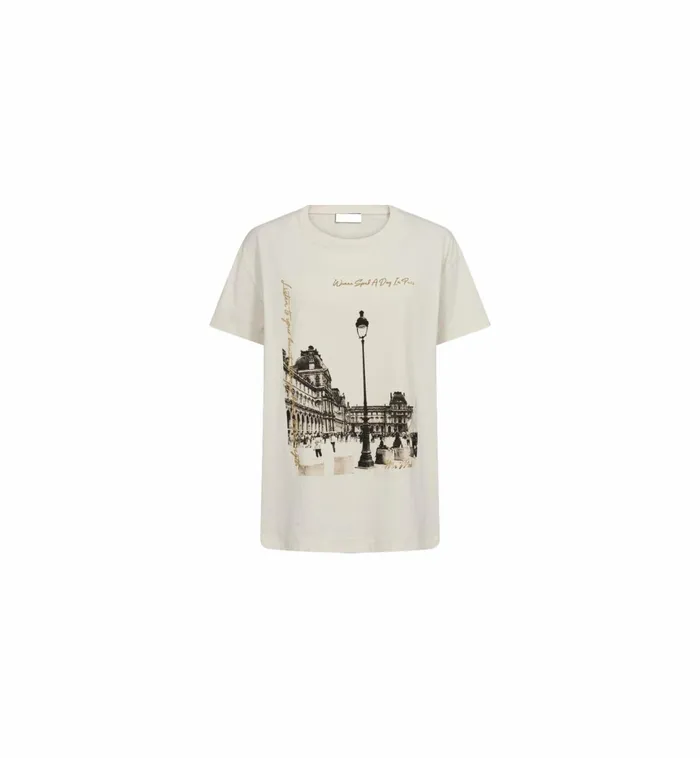 MOS MOSH Tees Women MMSolne OSS Tee Ecru MOS MOSH Tees Women MMSolne OSS Tee Ecru