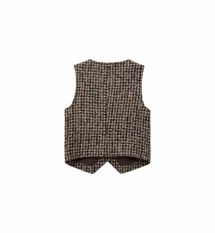 MOS MOSH Waistcoats Women MMFaye Elice Vest Rain Drum MOS MOSH Waistcoats Women MMFaye Elice Vest Rain Drum