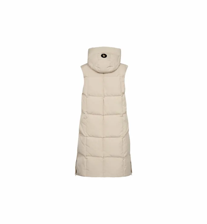 MOS MOSH Waistcoats Women MMNova Square Down Waistcoat Feather Gray MOS MOSH Waistcoats Women MMNova Square Down Waistcoat Feather Gray