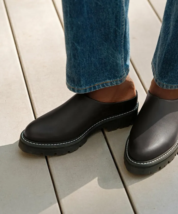 Mules Women Jenni Kayne Leather Lug Mule Caribou