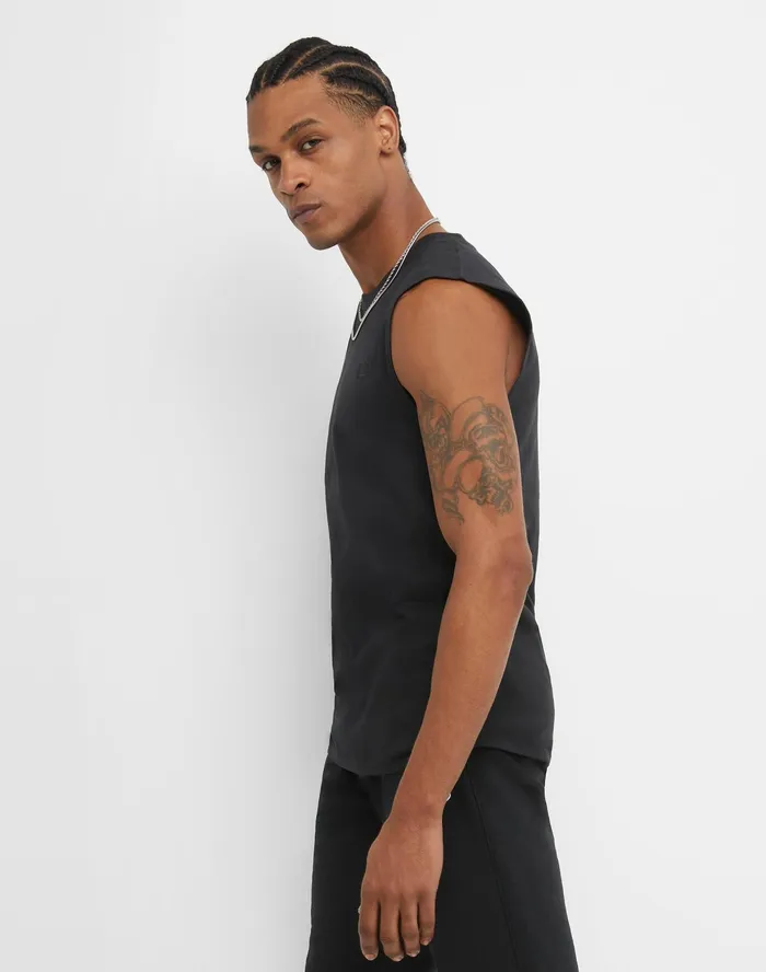 Muscle Tank C Logo Black Men Champion TShirts and Tops
