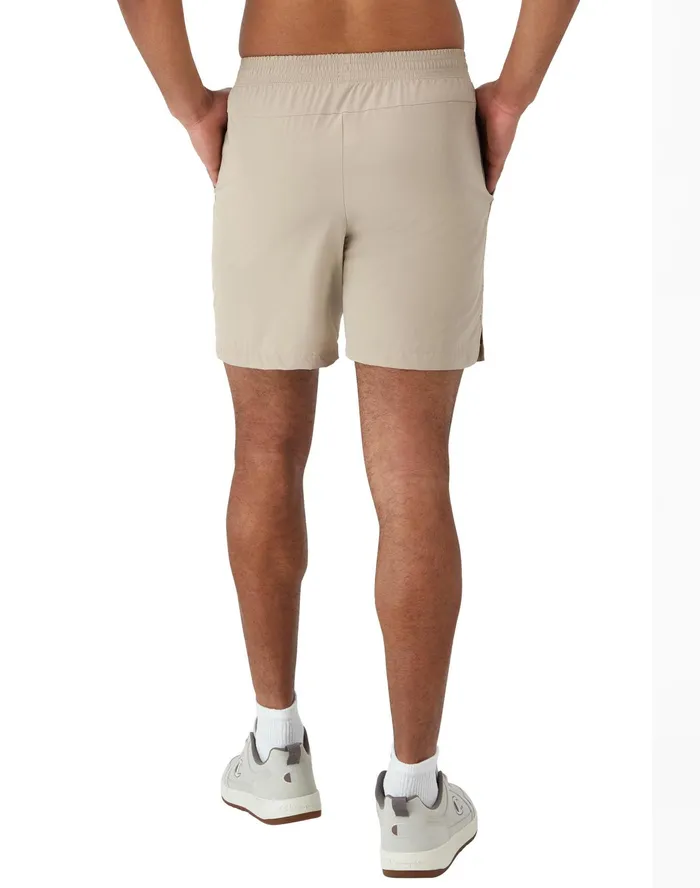Mvp Athletic Shorts Moisture Wicking C Logo 7034 Arctic Cold Beige Men Champion Shorts