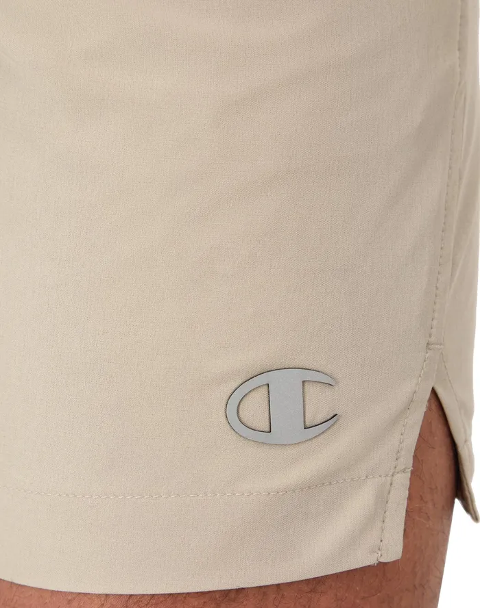 Mvp Athletic Shorts Moisture Wicking C Logo 7034 Arctic Cold Beige Men Champion Shorts