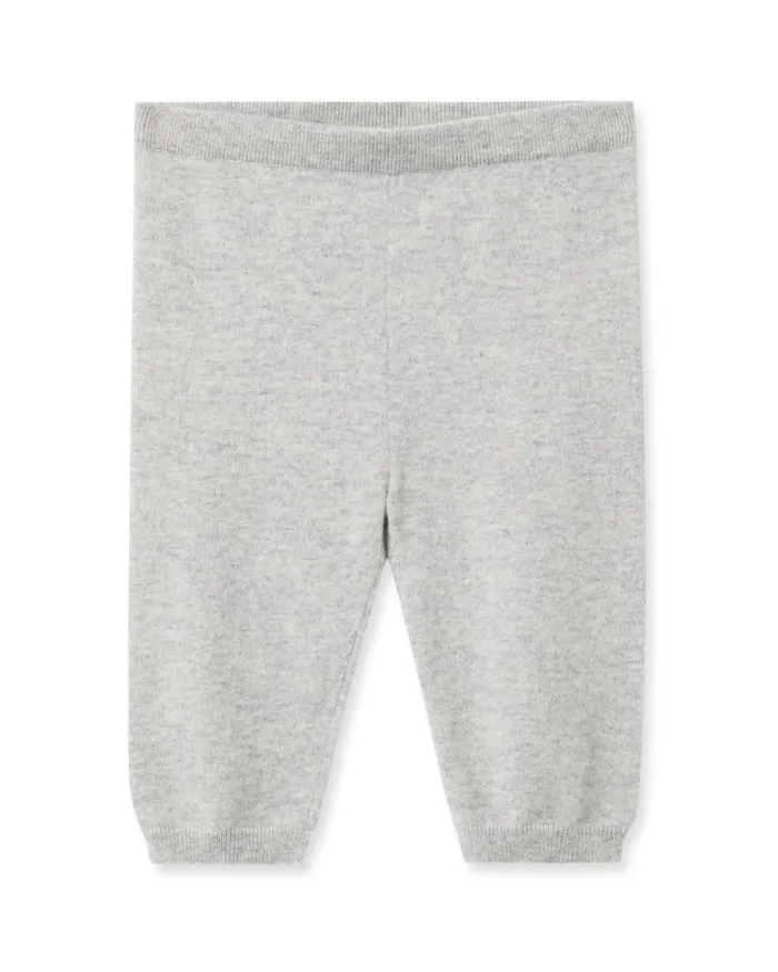 NPeal Baby Children Panda Pocket Cashmere Leggings Fumo Grey