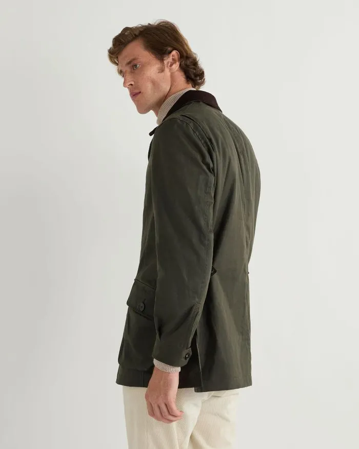 NPeal Coats and Jackets Men Breckenridge Wax Jacket Green