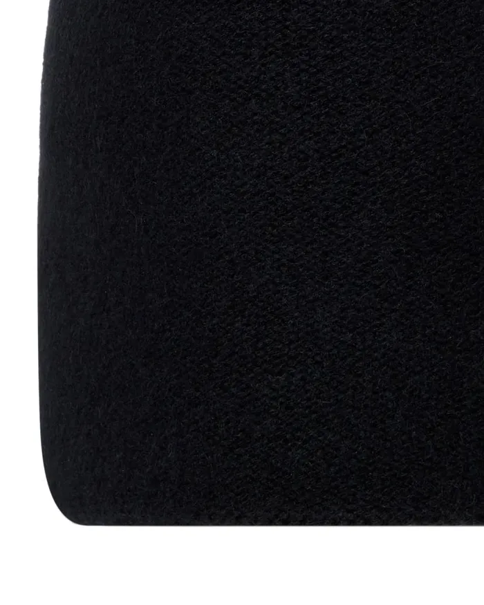 NPeal Hats WomenMen Unisex Double Layer Cashmere Beanie Black