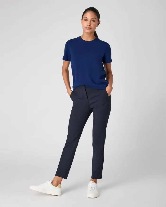 NPeal Tops and Tshirts Women Lottie Cashmere TShirt French Blue