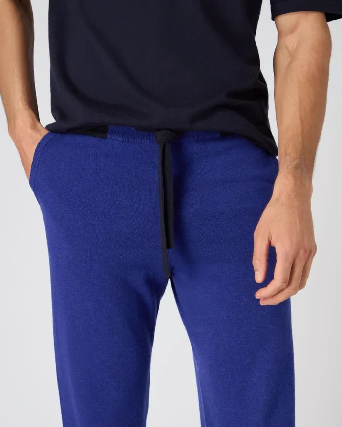 NPeal Trousers Men Brompton Cashmere Jogger Sapphire Blue